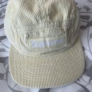 Supreme Corduroy vanilla crème white hat